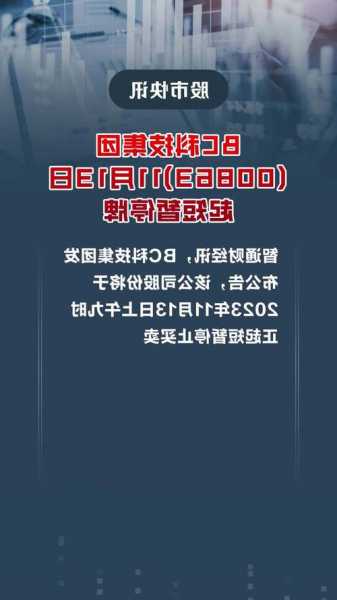 BC科技集团11月13日起短暂停牌 待刊发内幕消息